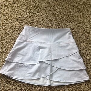 Lilac white lucky in love Skirt